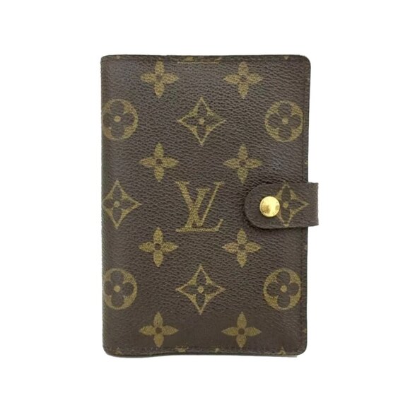 Louis Vuitton Handbags - Louis Vuitton: Monogram "LV" Logo & Leather Folding Wallet/Agenda #030